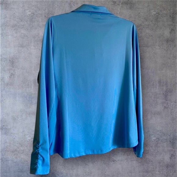 GOLFTINI Ladies Zone Performance Shirt Team 365 Quarter Zip Blue UPF 30+ XXL NWT - Picture 5 of 10